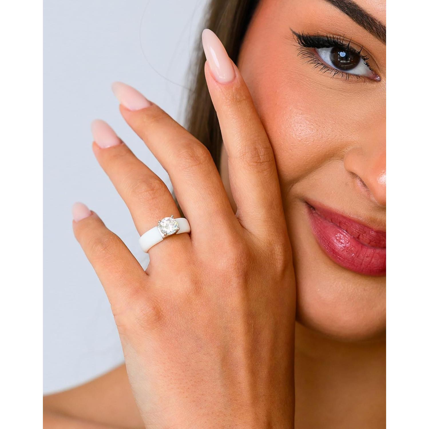 Anillo de Silicona Rinfit para Mujeres - Circonita 7mm - Tamaño 5