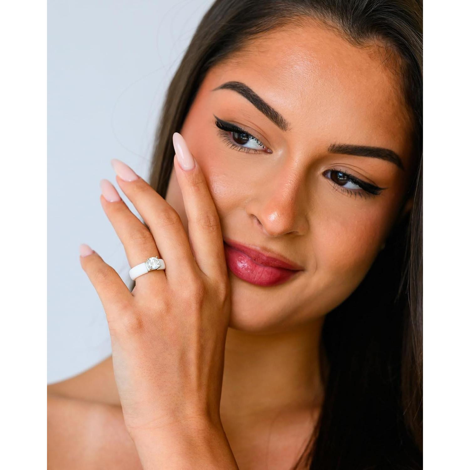 Anillo de Silicona Rinfit para Mujeres - Circonita 7mm - Tamaño 5