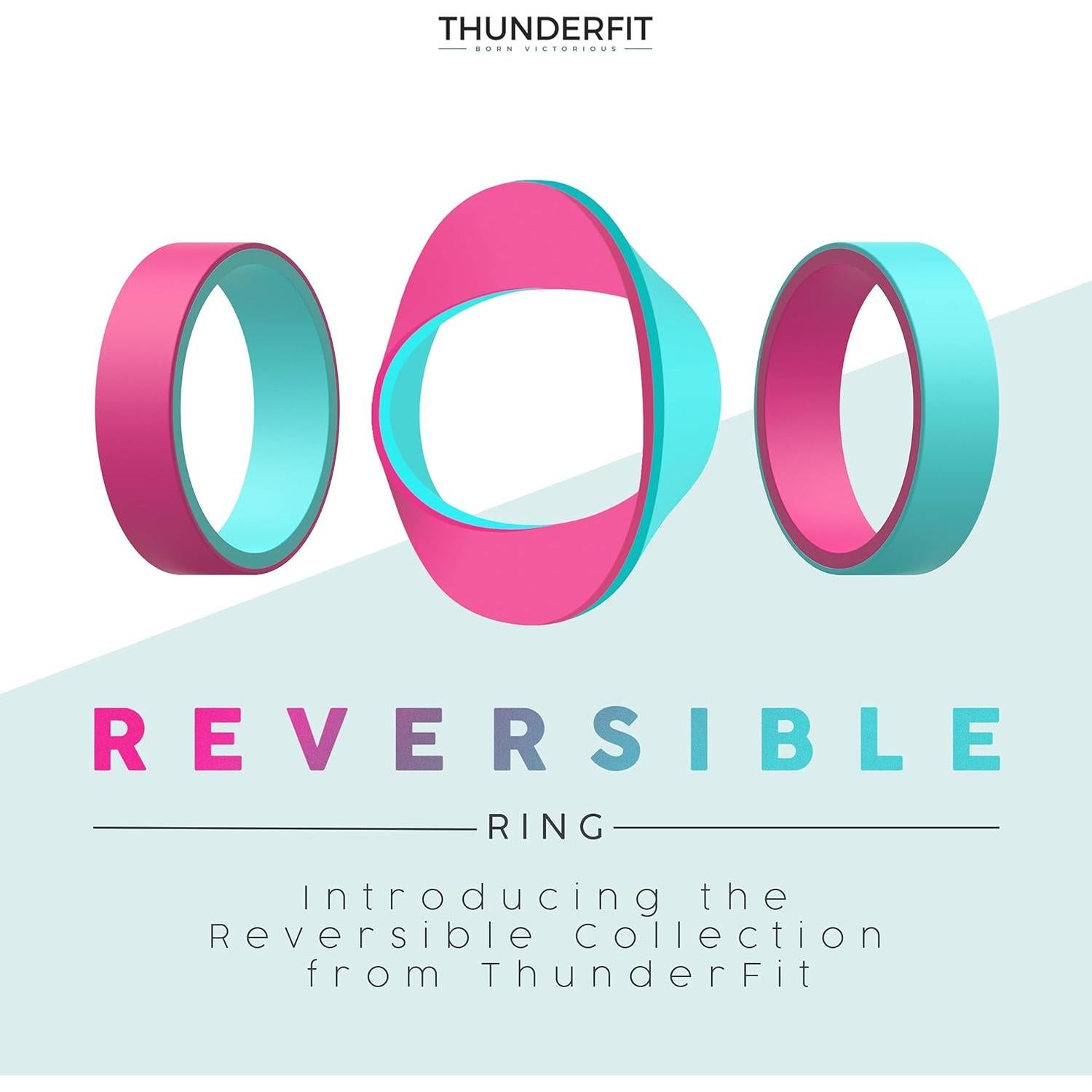 Anillos de Boda de Silicona ThunderFit Unisex 6mm Ancho - Paquete Variado