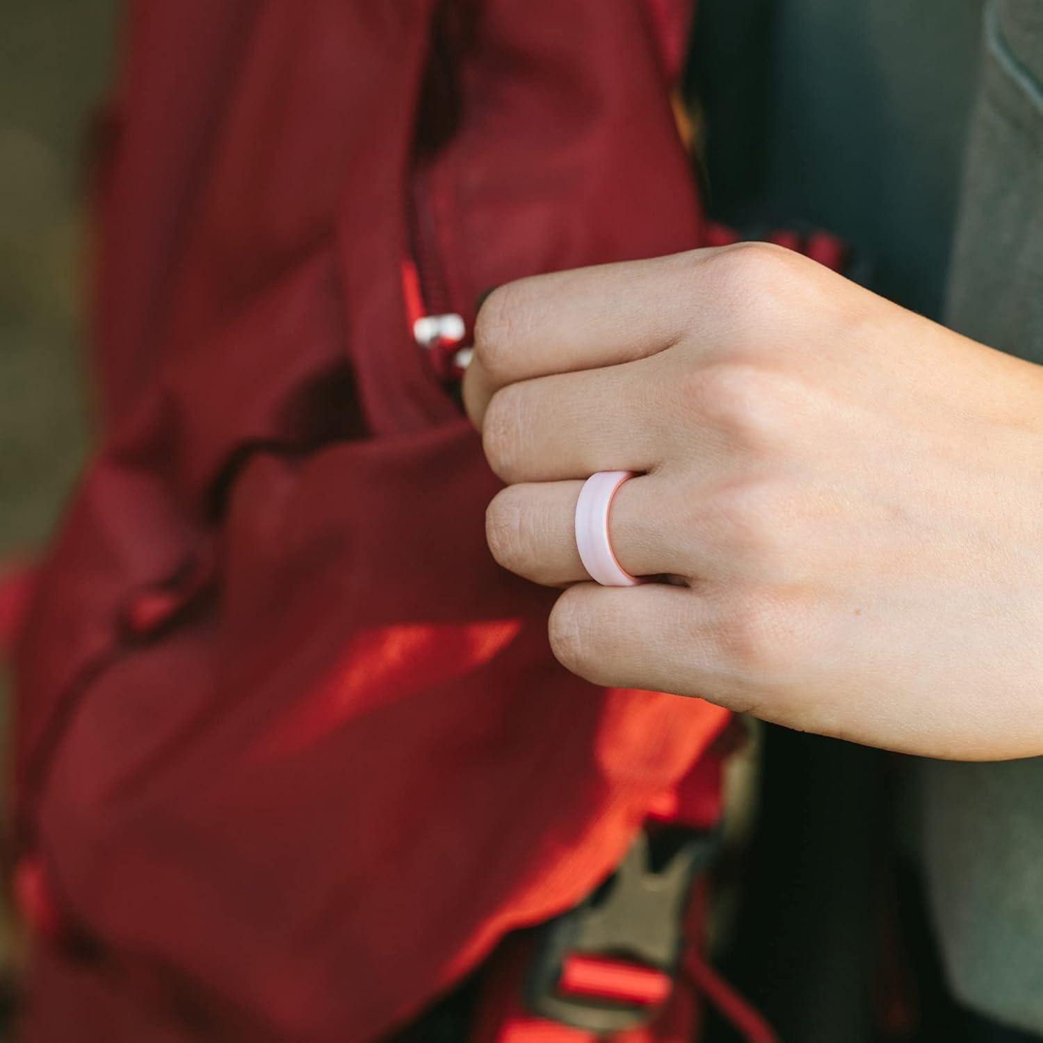 Anillos de Boda de Silicona ThunderFit Unisex 6mm Ancho - Paquete Variado
