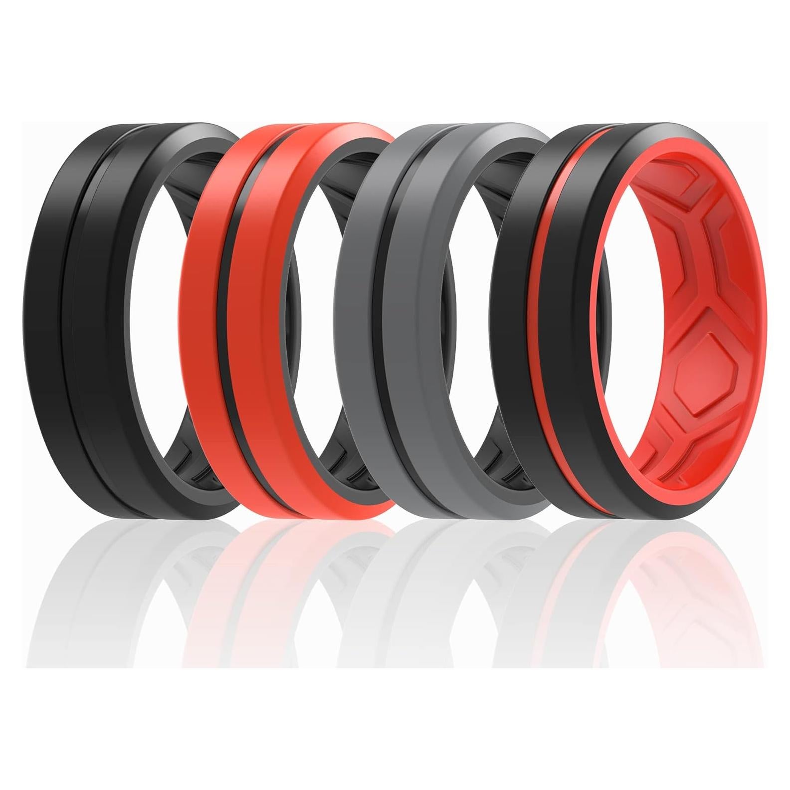 Anillos de Boda de Silicona ThunderFit para Hombres 8.2mm