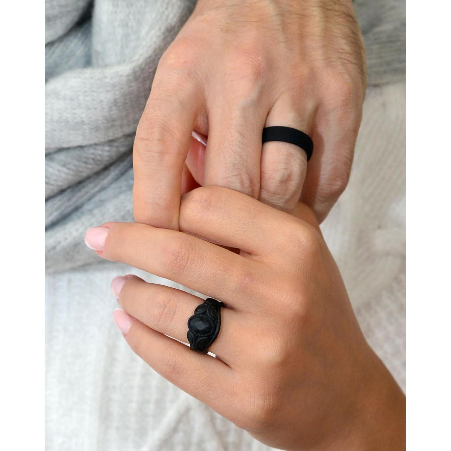 Anillos de Silicona Rinfit para Mujeres - Boda y Moda - Talla 7