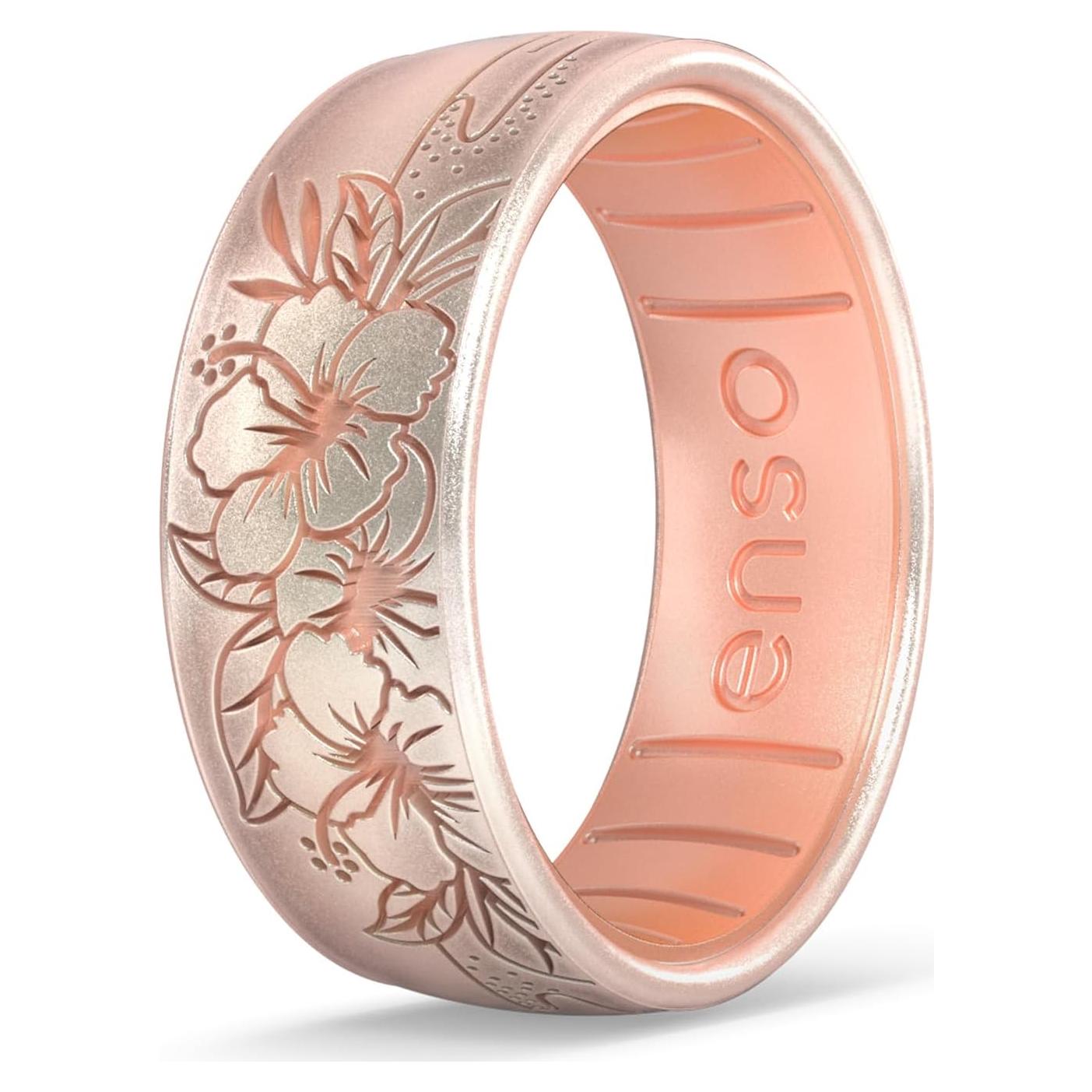 Anillo de Silicona Enso - Colección Costera Grabada - Talla 7