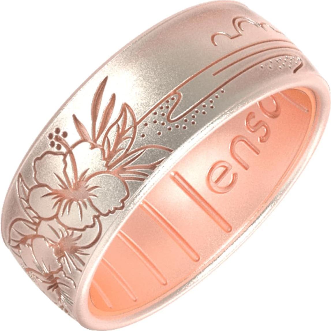 Anillo de Silicona Enso - Colección Costera Grabada - Talla 7