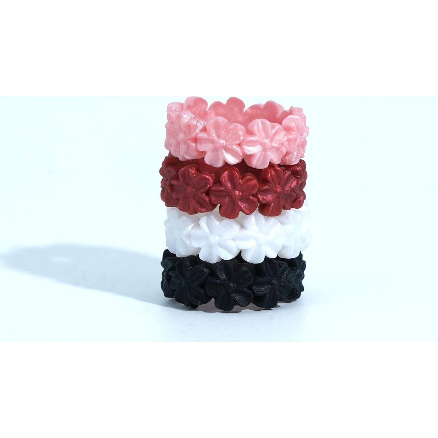 Anillos de Silicona para Mujeres - 4 Paquetes - Hipoalergénicos