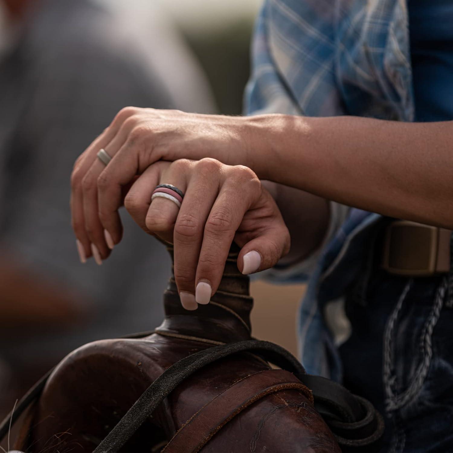 Anillos Apilables de Silicona Groove Life para Mujeres - Serenidad, T.5
