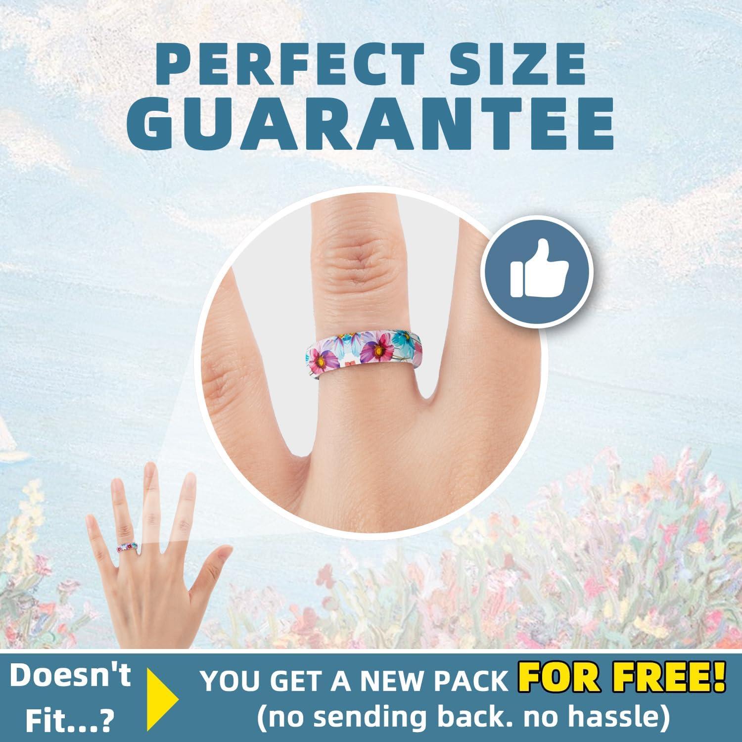 Anillos de Silicona Egnaro para Mujeres Talla 4-12 5.2mm