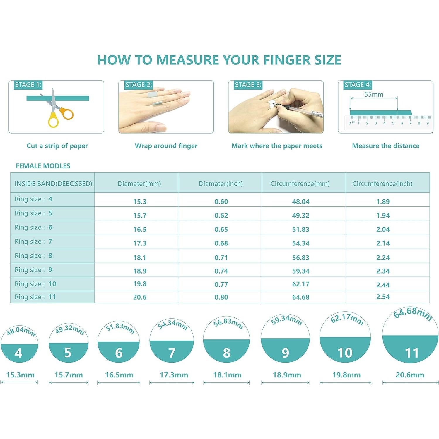 Zollen 10 Anillos de Boda de Silicona Metálica para Mujeres