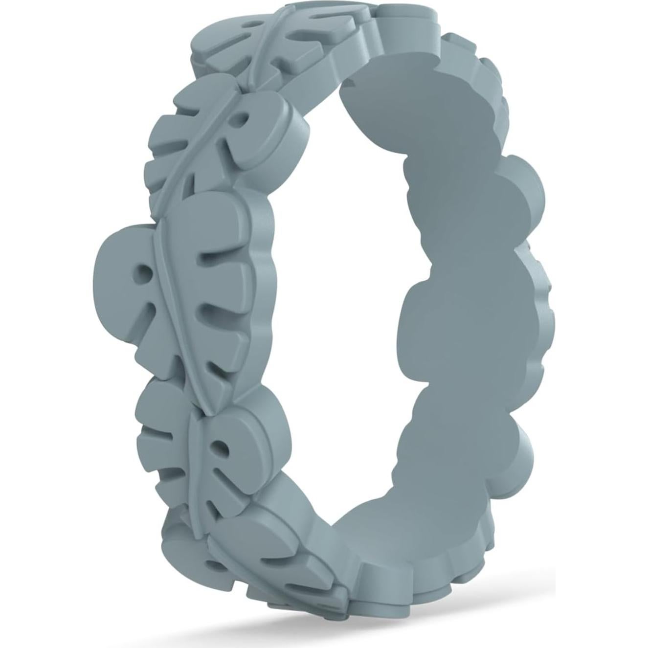 Anillo de Boda de Silicona Enso Rings Monstera Leaf - Talla 5
