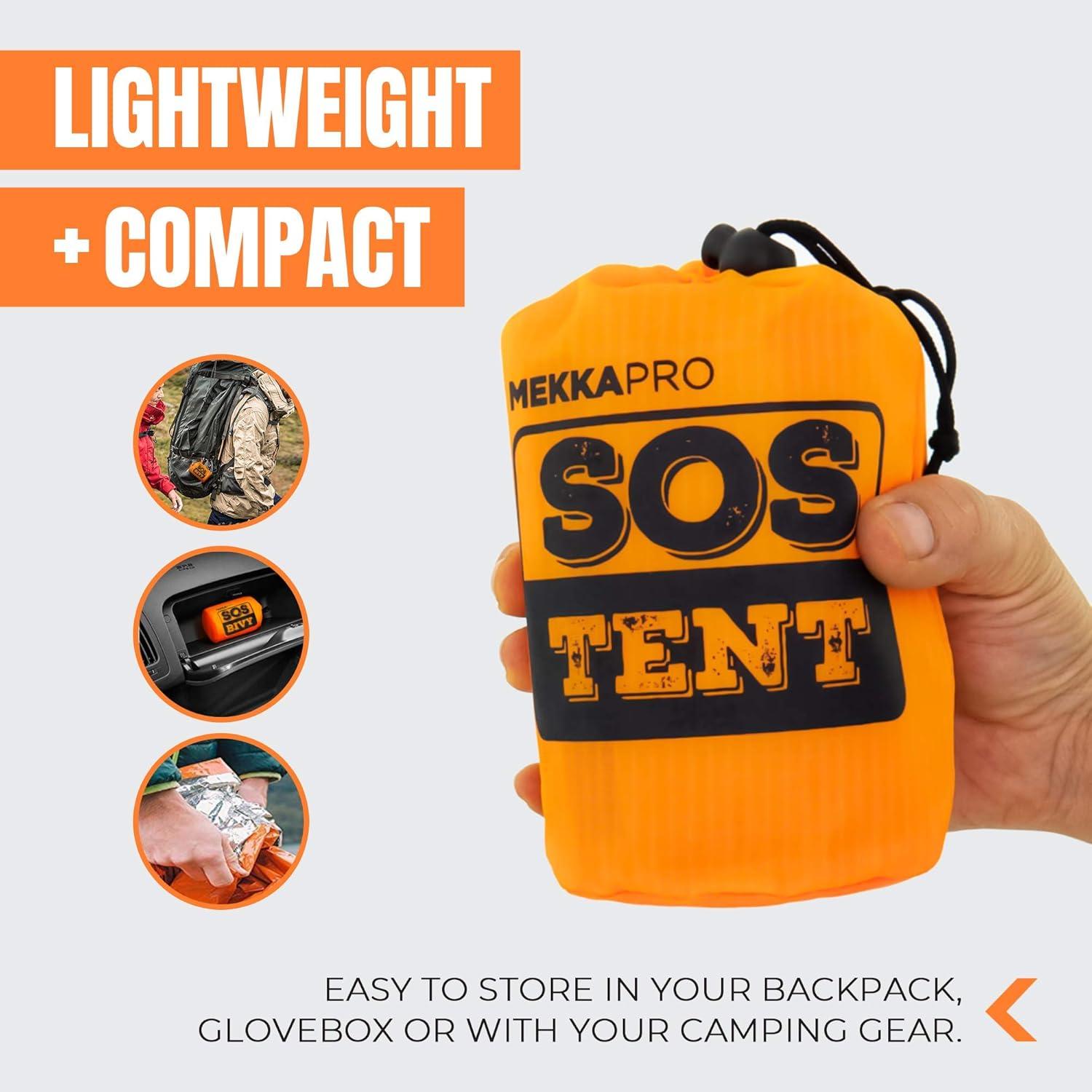 Tienda de Emergencia MEKKAPRO para 2 Personas Impermeable