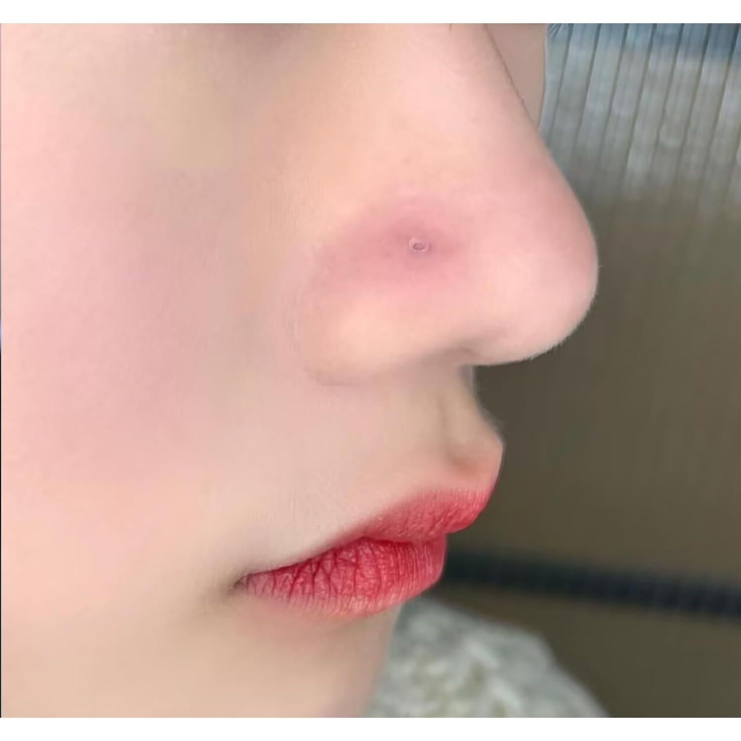 Anillo de Nariz Cisyozi 18G Bioflex Claro 6mm 7mm 8mm