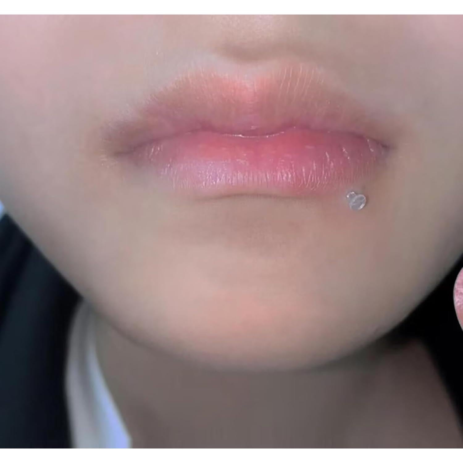 Anillo de Nariz Cisyozi 18G Bioflex Claro 6mm 7mm 8mm