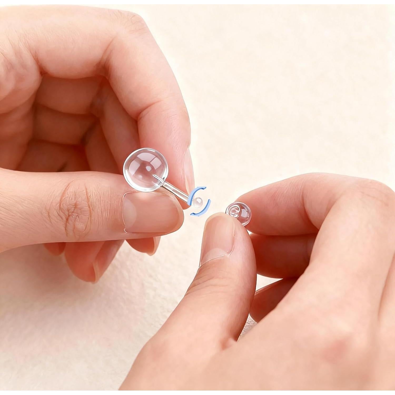 Anillos de ombligo claros 14G Soziprix - 10mm/12mm/14mm/16mm