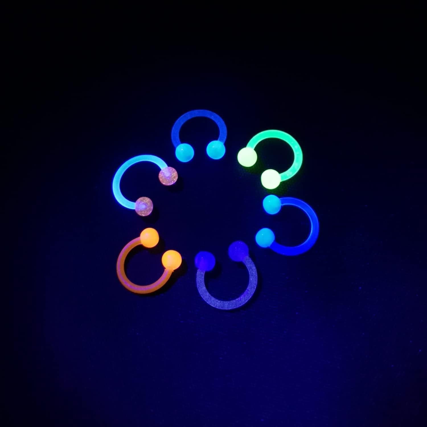 Anillos de Septum Transparentes 14g 16g - Retenedores de Nariz Hipoalergénicos