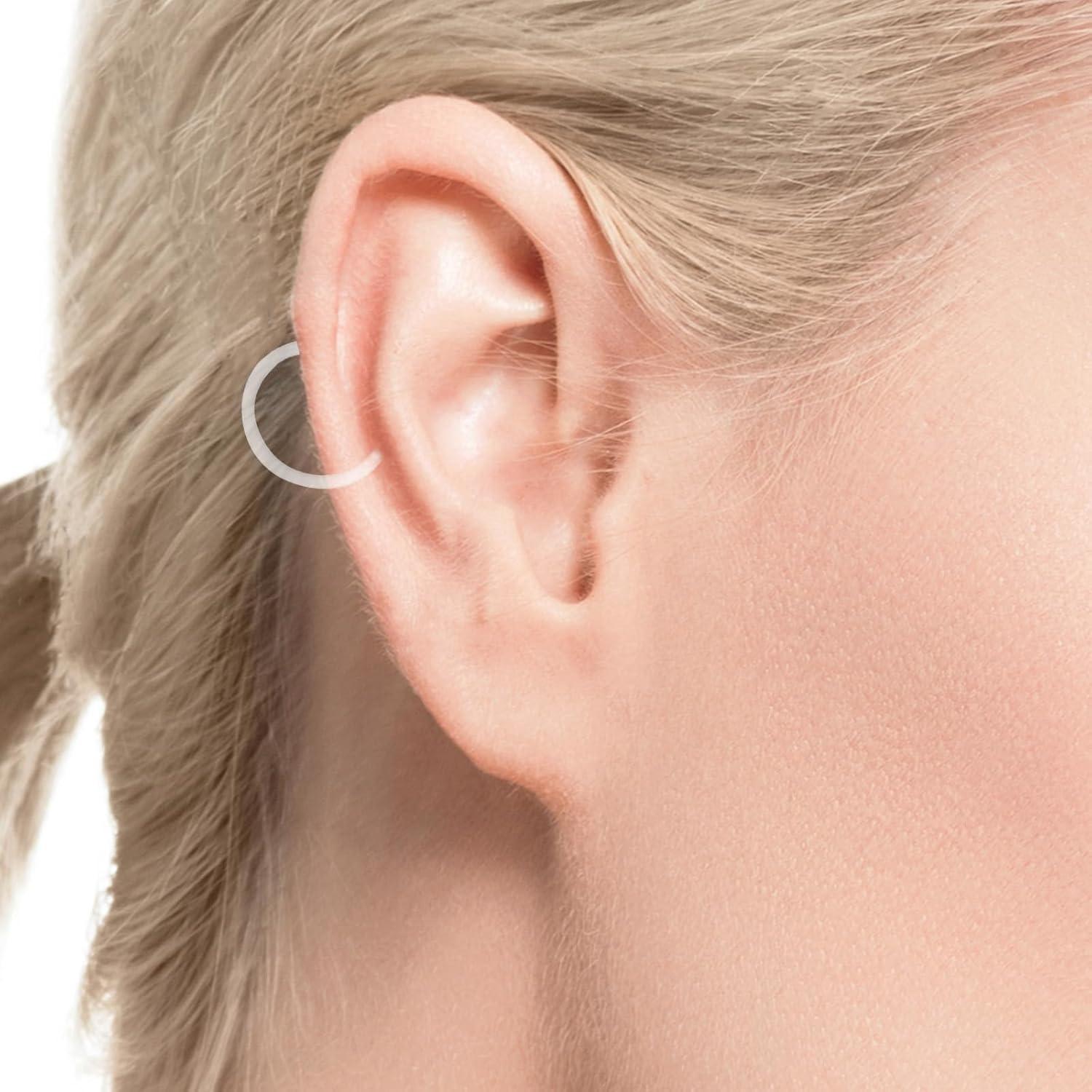 24 Anillos Nasales Transparentes Tucnoeu 6-12mm 16G