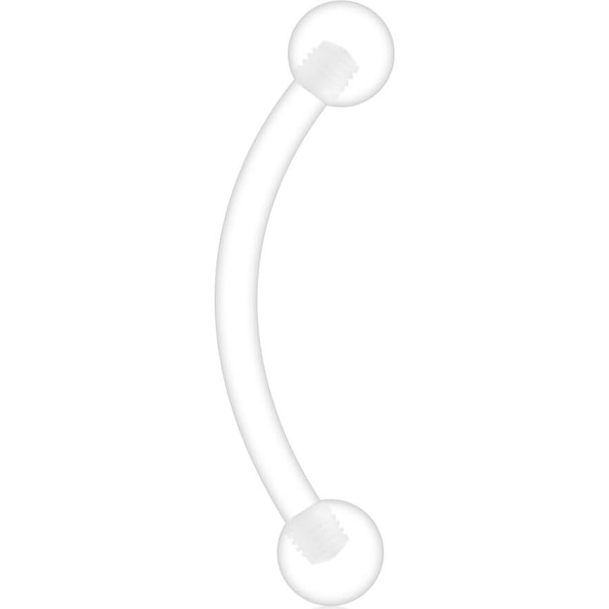 Paquete de 10 Anillos de Cejas Curvados Bioflex 1.2mm Ruifan