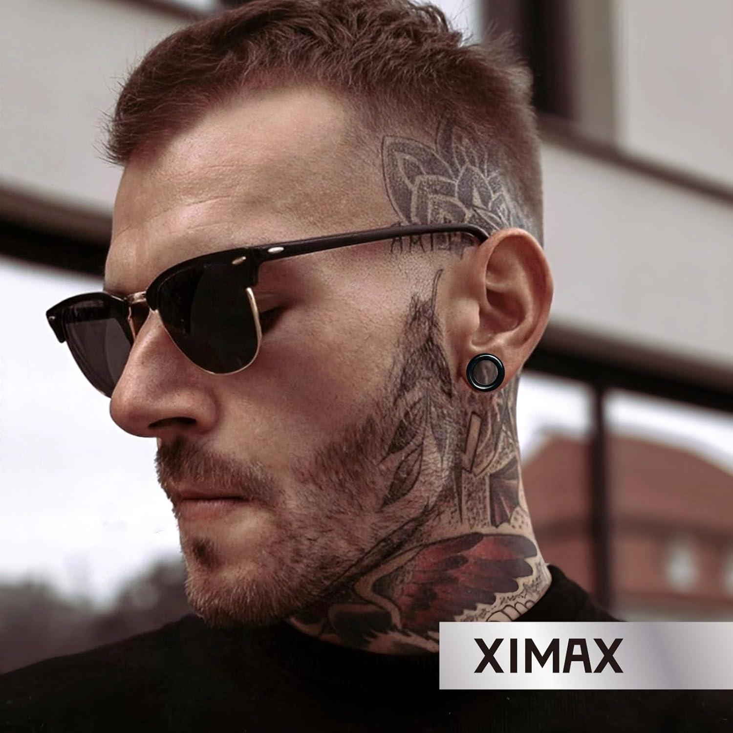 Tapones de Oído de Silicona XIMAX 14mm Color Negro - 2 Piezas