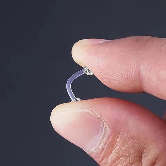 Juego de Piercing de Cejas Heuvipens 12 Piezas Acrílico 8mm 10mm