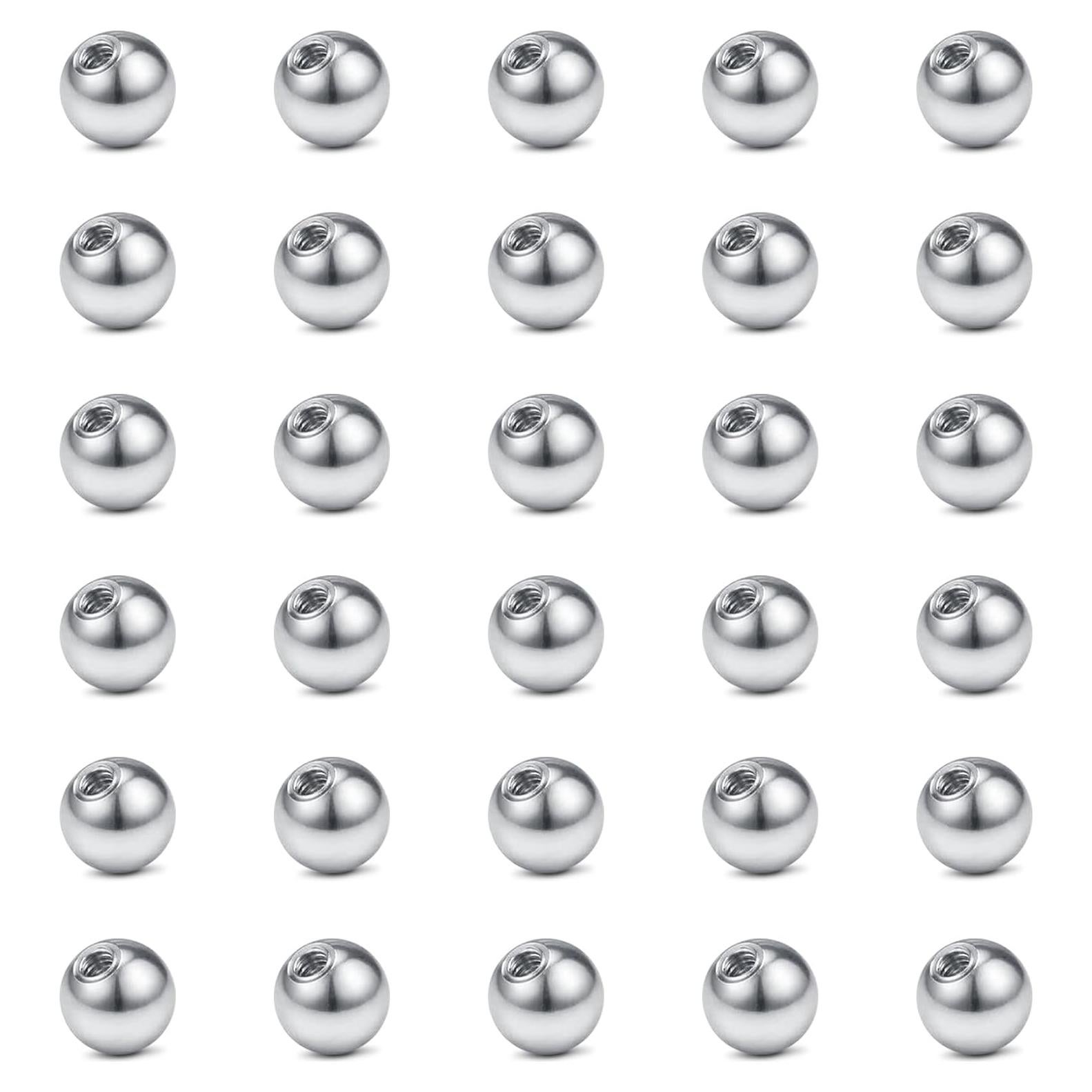 Bolas de Reemplazo 16G 18G VCMART Acero Inoxidable 2.5mm