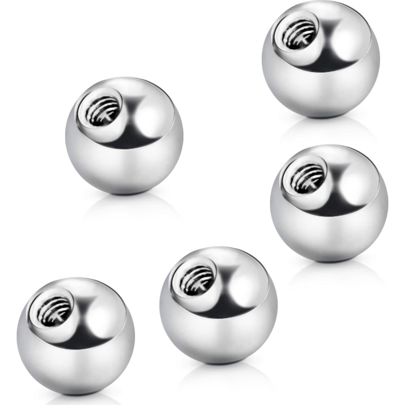 Bolas de Reemplazo 16G 18G VCMART Acero Inoxidable 2.5mm