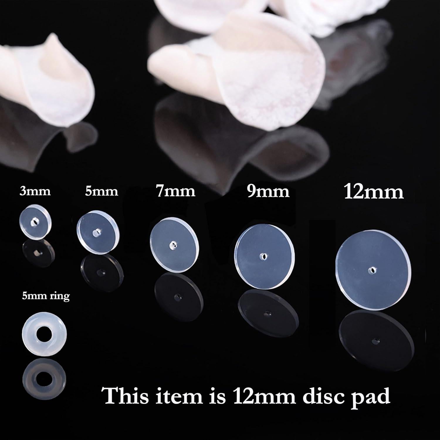 Tapones de Silicona Meniala 50 Pcs para Piercings 3-12mm