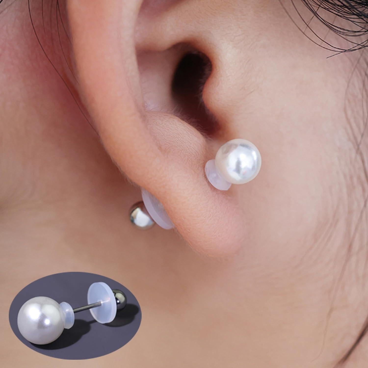 Tapones de Silicona Meniala 50 Pcs para Piercings 3-12mm