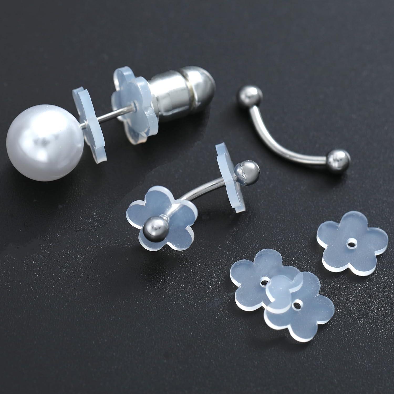 Parches de Soporte para Lóbulo de Oreja Melimarry 8mm Hipoalergénicos