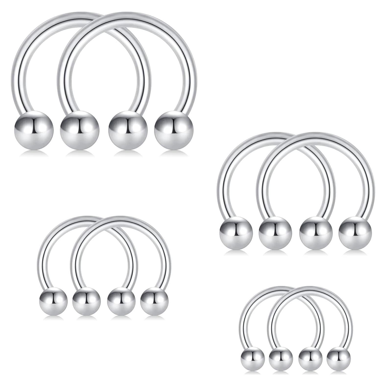 Anillos Septum Horseshoe D.Bella Acero Quirúrgico 6-12mm