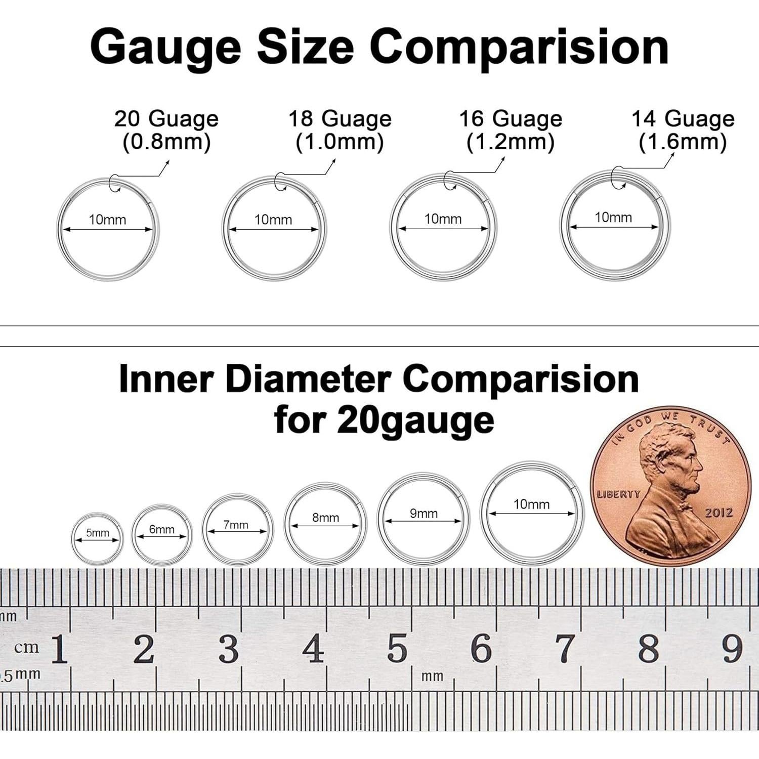 Anillo de Nariz Hipoalergénico Ldurian Acero Quirúrgico 316L
