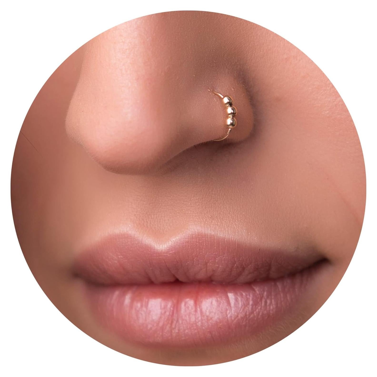Aro de Nariz de Oro Relleno 14k - Jolliz Joyería Hecha a Mano