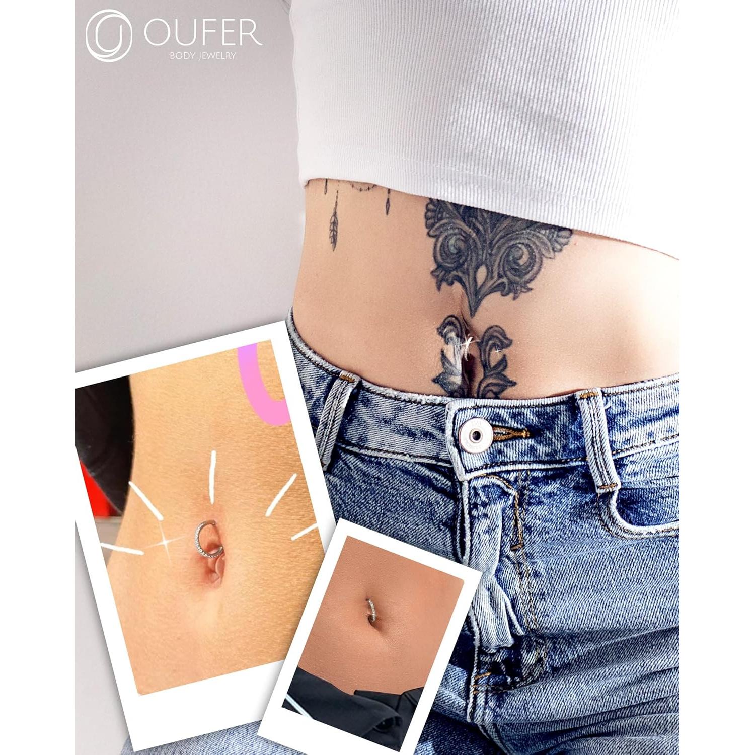 Aros Nasales OUFER Acero Quirúrgico 20G 6mm Hipoalergénicos