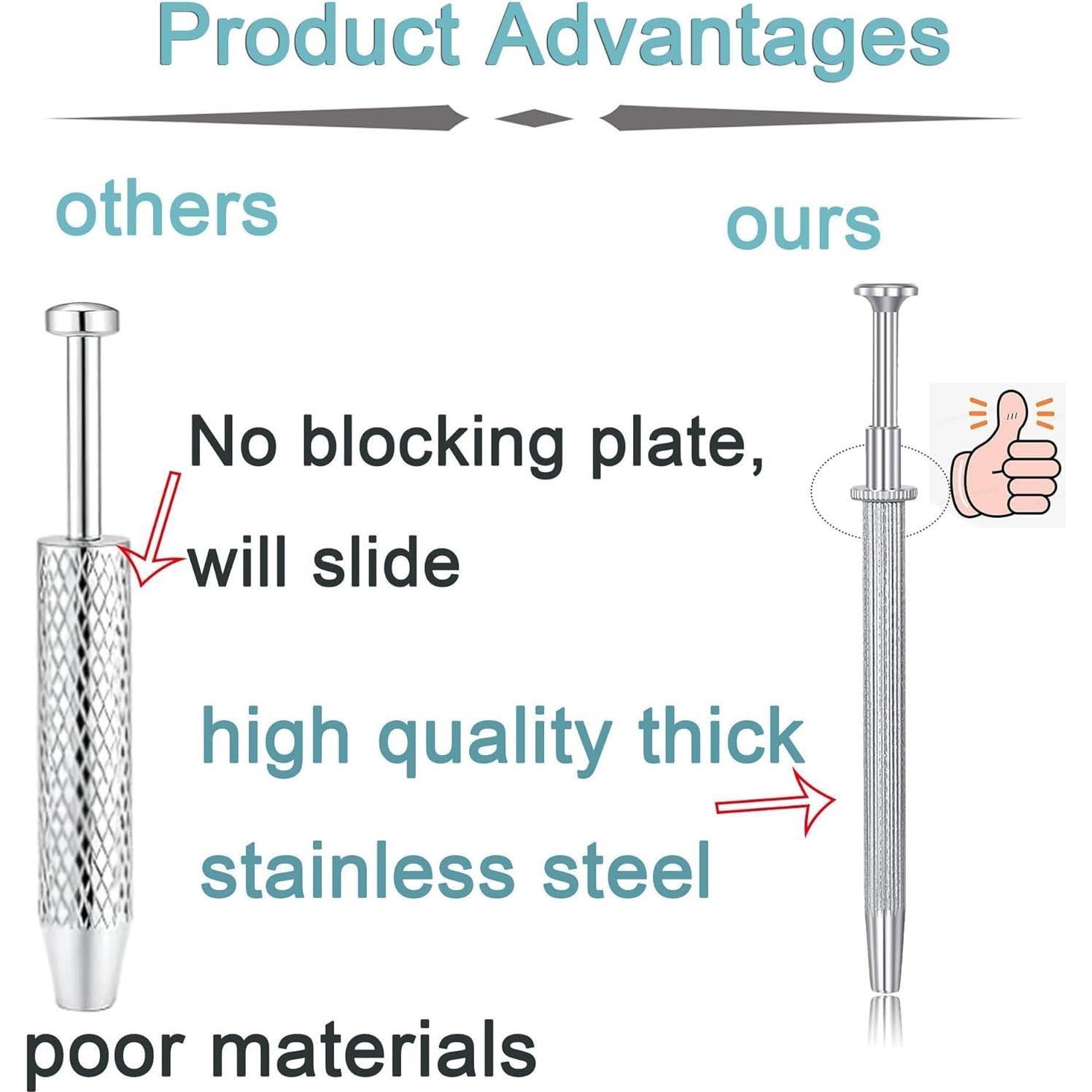 Anillo de Nariz Herradura Doble Joya 18g Acero Inoxidable