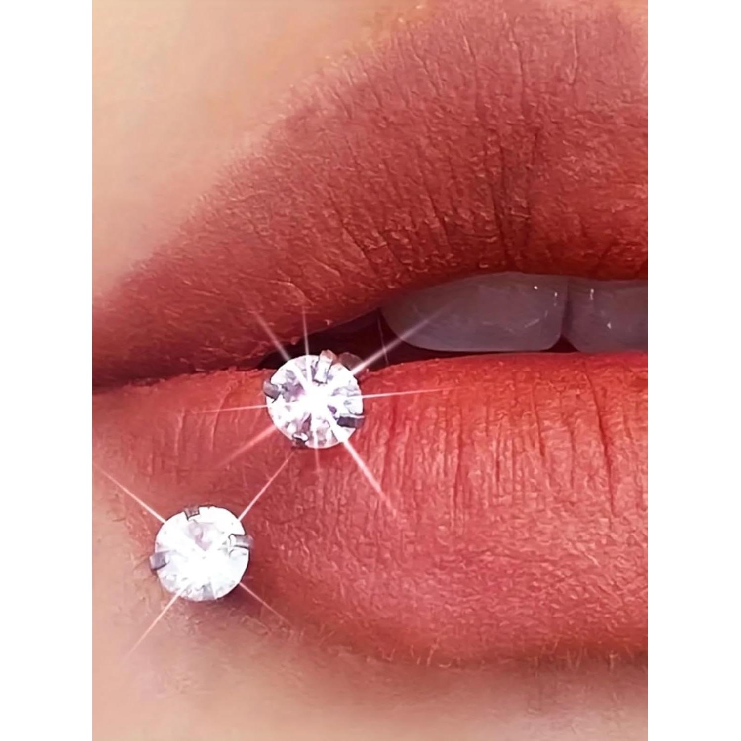 Anillo de nariz de herradura dorado 18g acero inoxidable 8mm