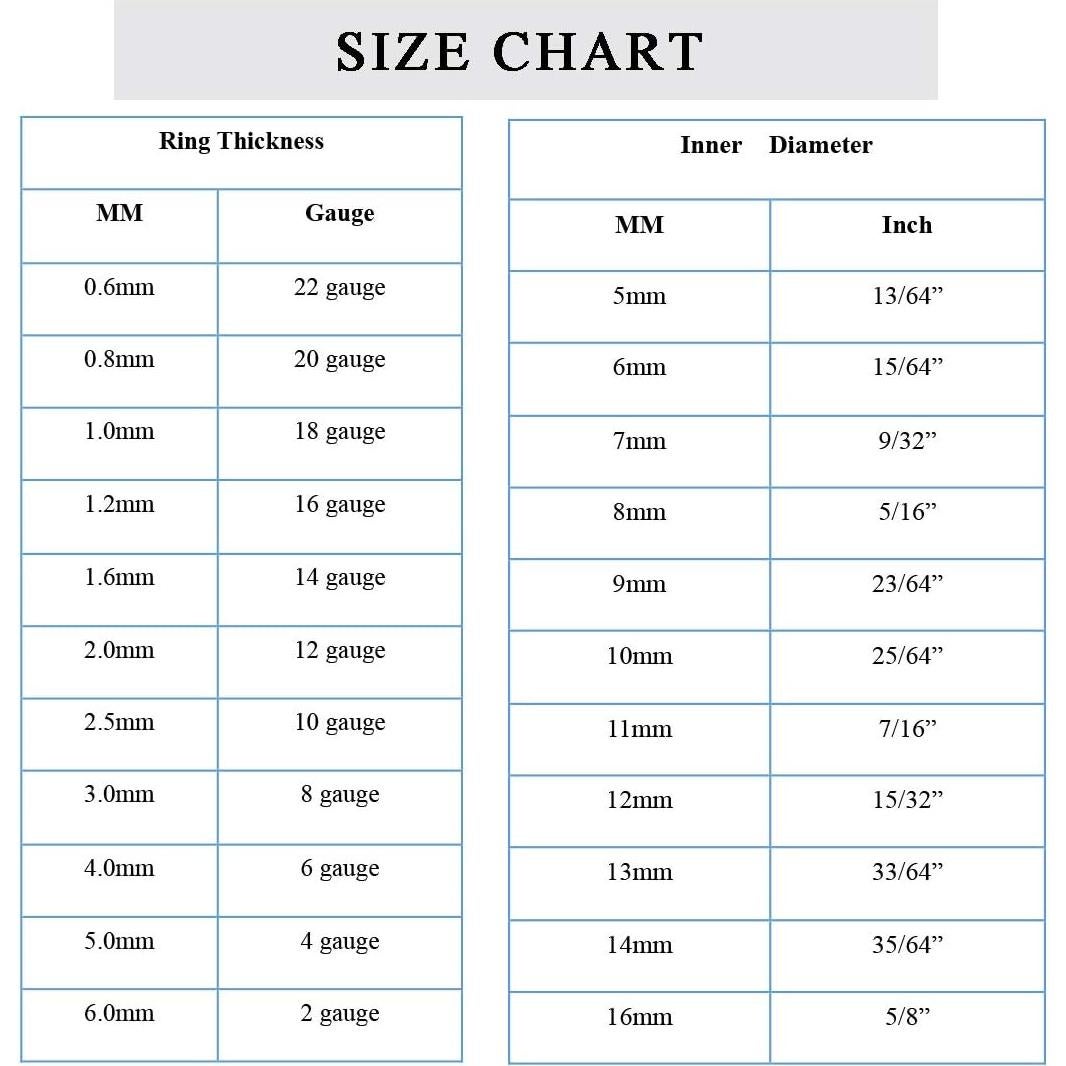 Anillo de Perforación de Acero Quirúrgico 18g 8mm Plata