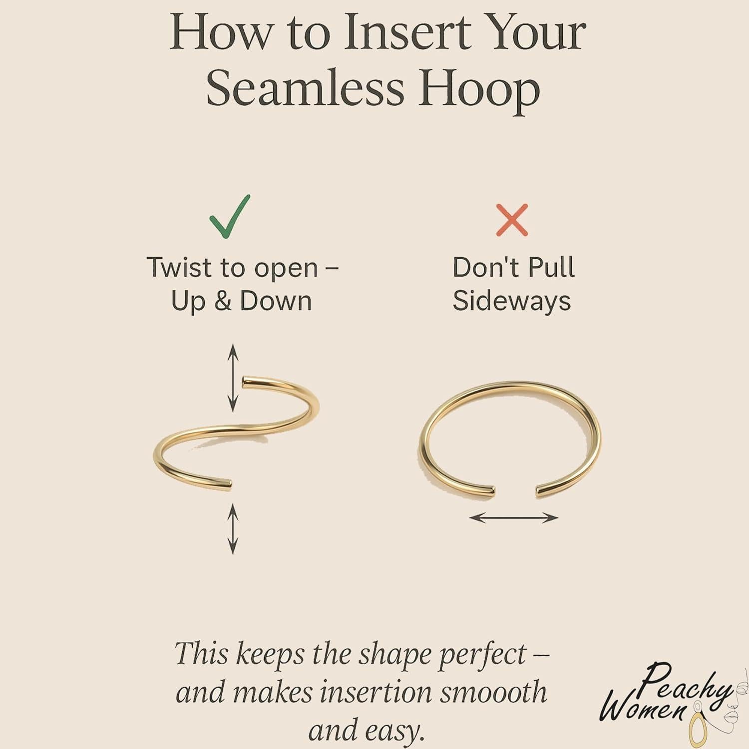 Anillo de Nariz de Plata Esterlina 925 7mm 24G Hipoalergénico