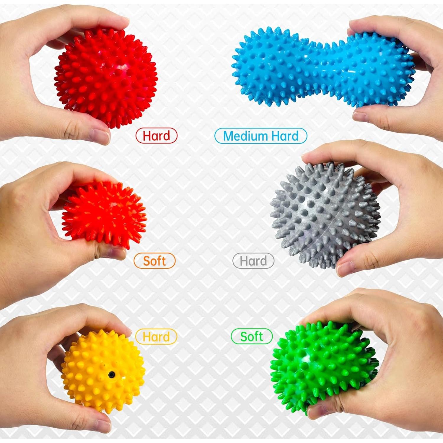 Juego de 6 Pelotas de Masaje IKKAB para Alivio Muscular