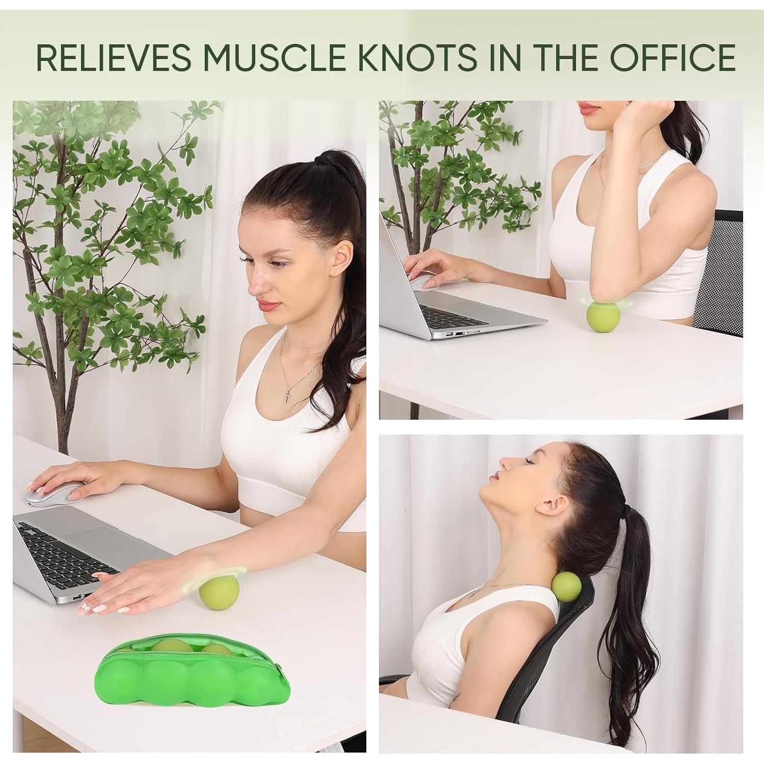 Bolas de Masaje para Pies HATYDF - Alivio Fascitis Plantar y Tensión Muscular (4 Piezas)