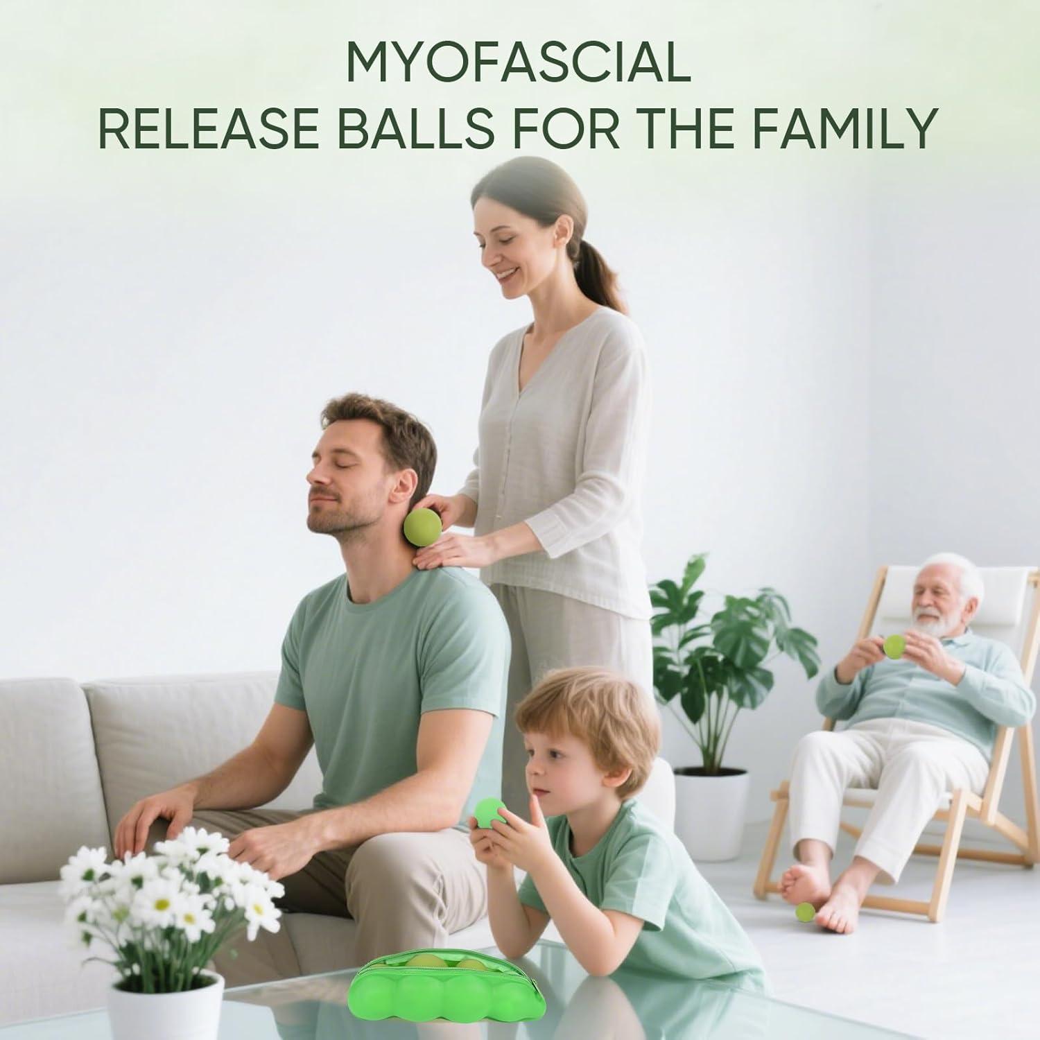 Bolas de Masaje para Pies HATYDF - Alivio Fascitis Plantar y Tensión Muscular (4 Piezas)