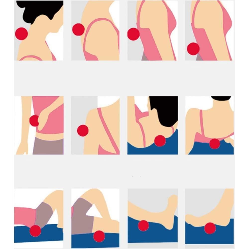 Bola de Masaje Espinosa Aerexier 7.62 cm para Pies y Espalda