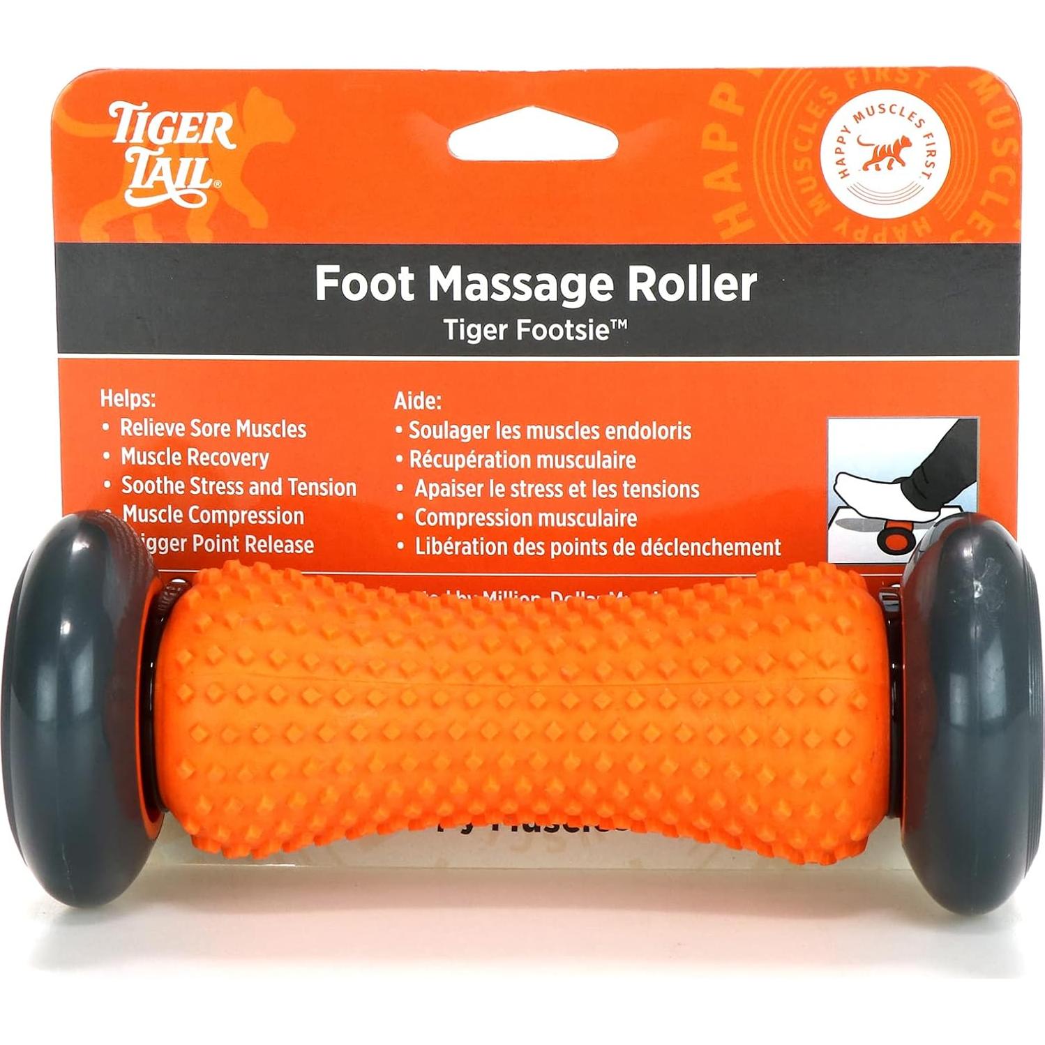 Rodillo de Masaje para Pies Tiger Tail Footsie - Alivio Fascitis Plantar