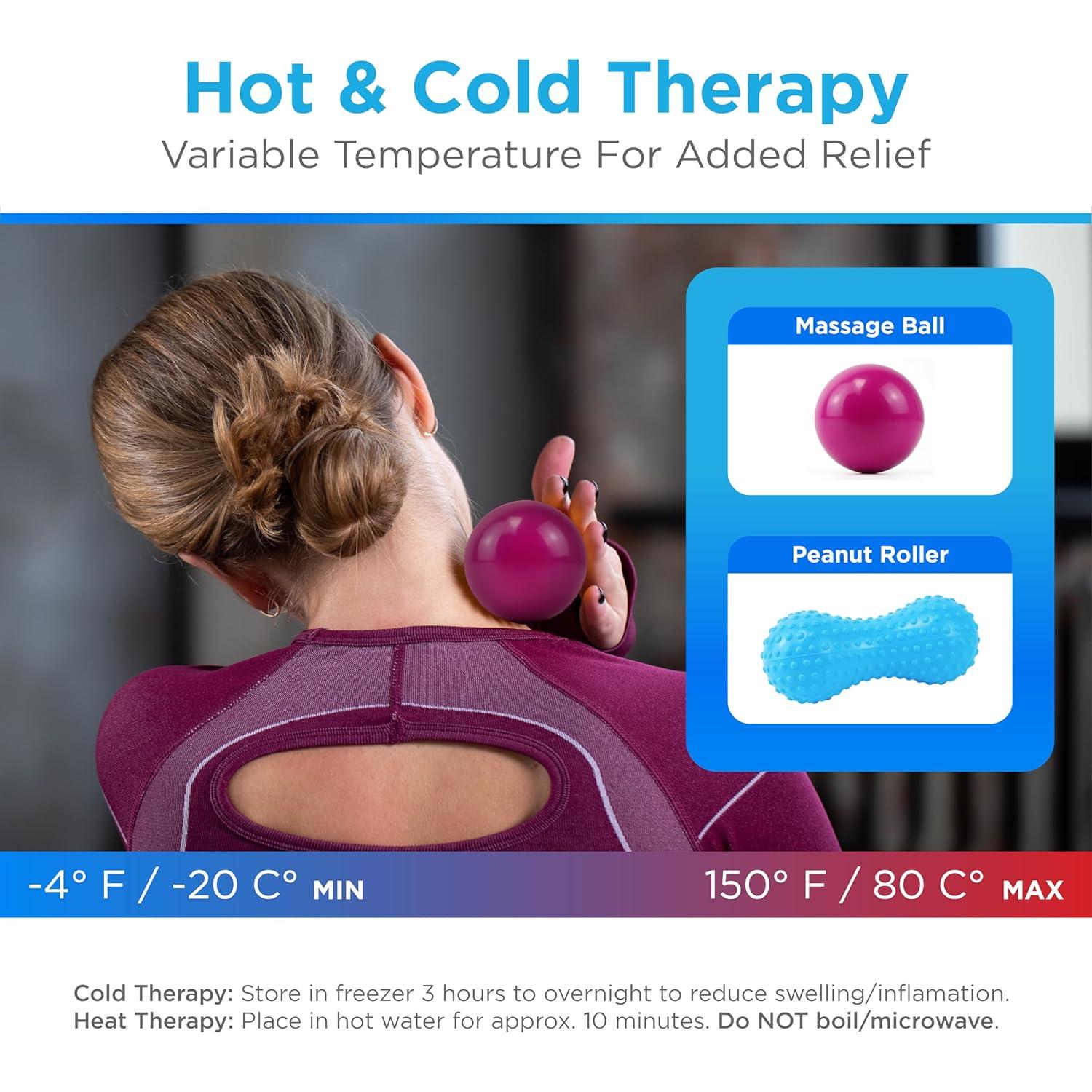 Set de Rodillos de Masaje Caliente y Frío NOVA 3 en 1