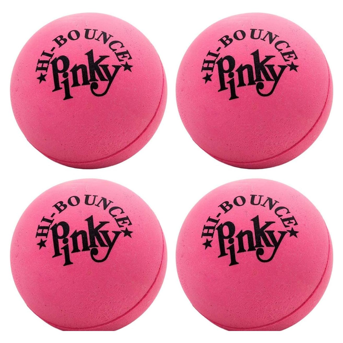 Pelotas Rebotadoras Rosa JA-RU - Paquete de 4, 5 cm, Goma