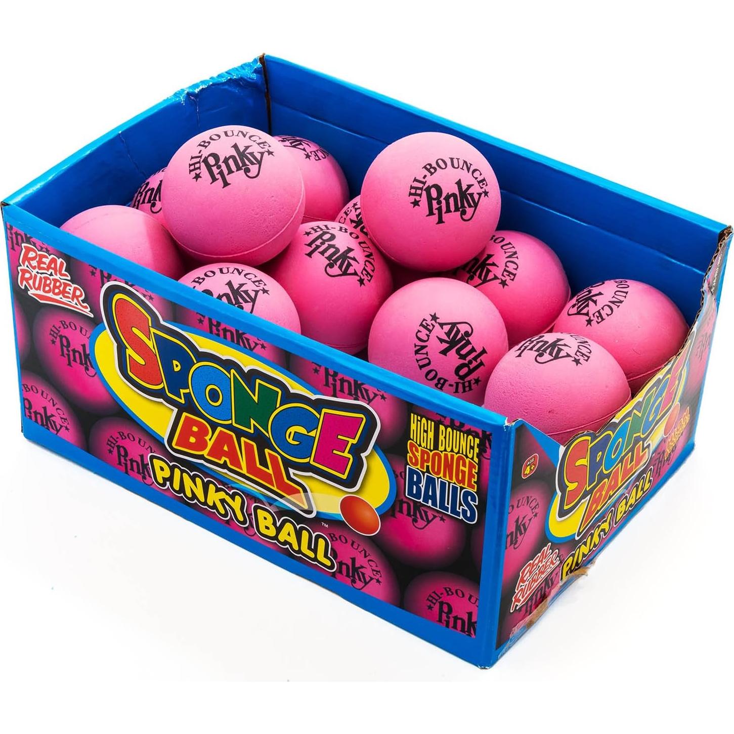 Pelotas Rebotadoras Rosa JA-RU - Paquete de 4, 5 cm, Goma