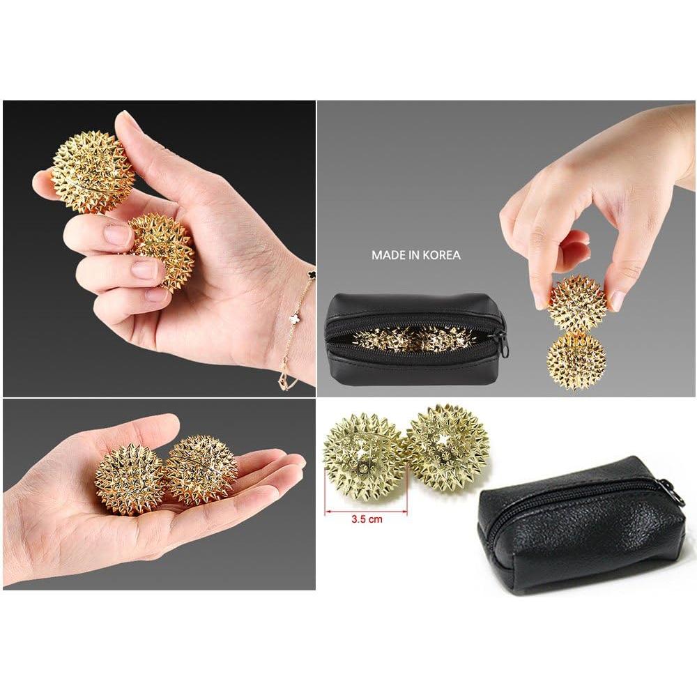 Bolas de Masaje Magnéticas Espinosas Acupresión 35mm SUNGJIN