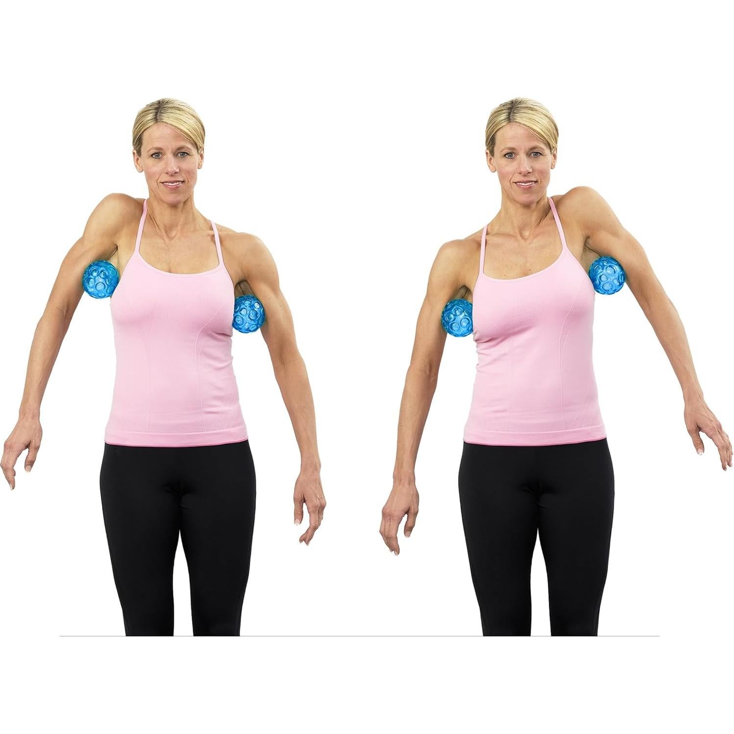 Conjunto de Pelotas Texturizadas Azules OPTP - 8 cm para Masaje