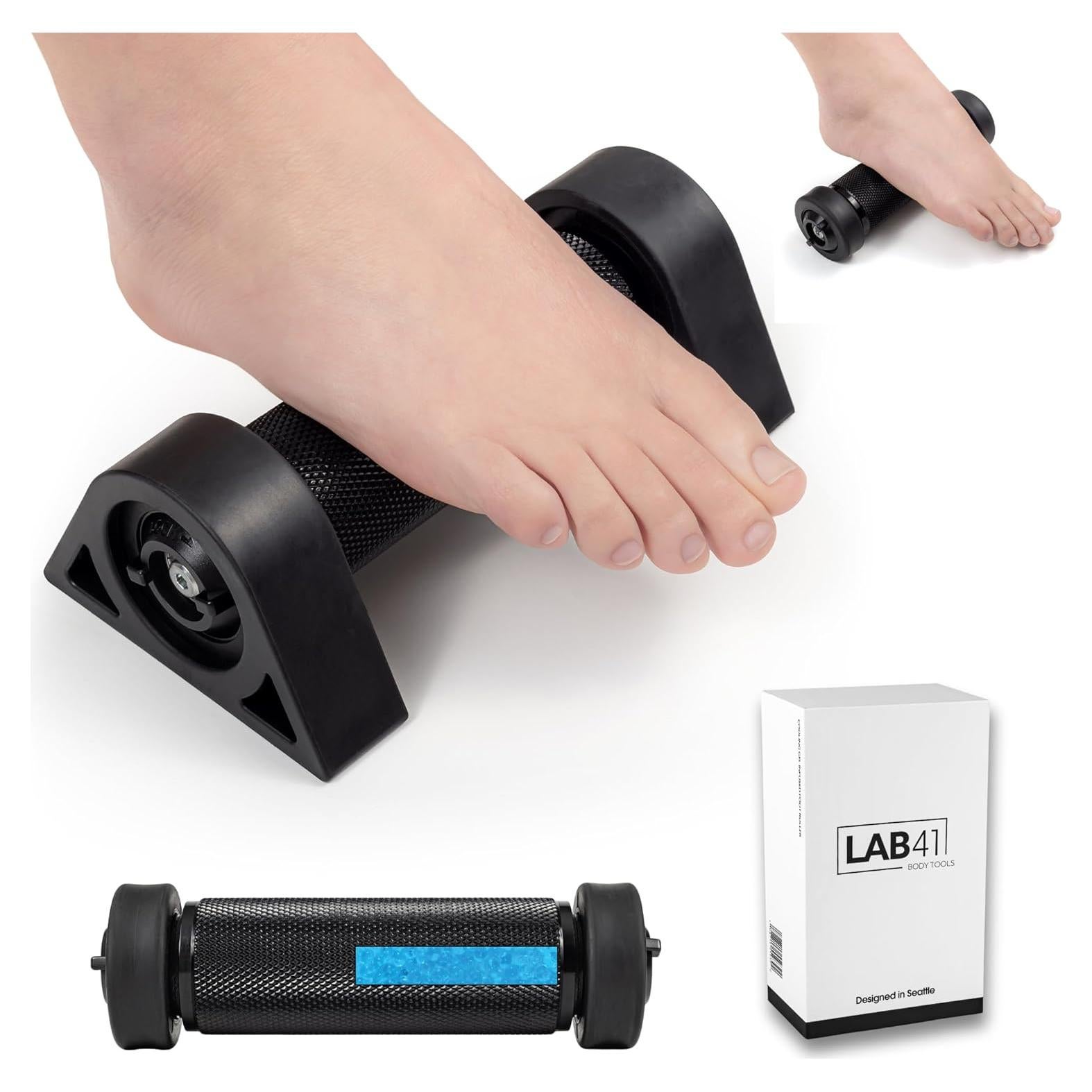 Rodillo de Masaje para Pies Lab41 con Gel Refrigerante 18cm