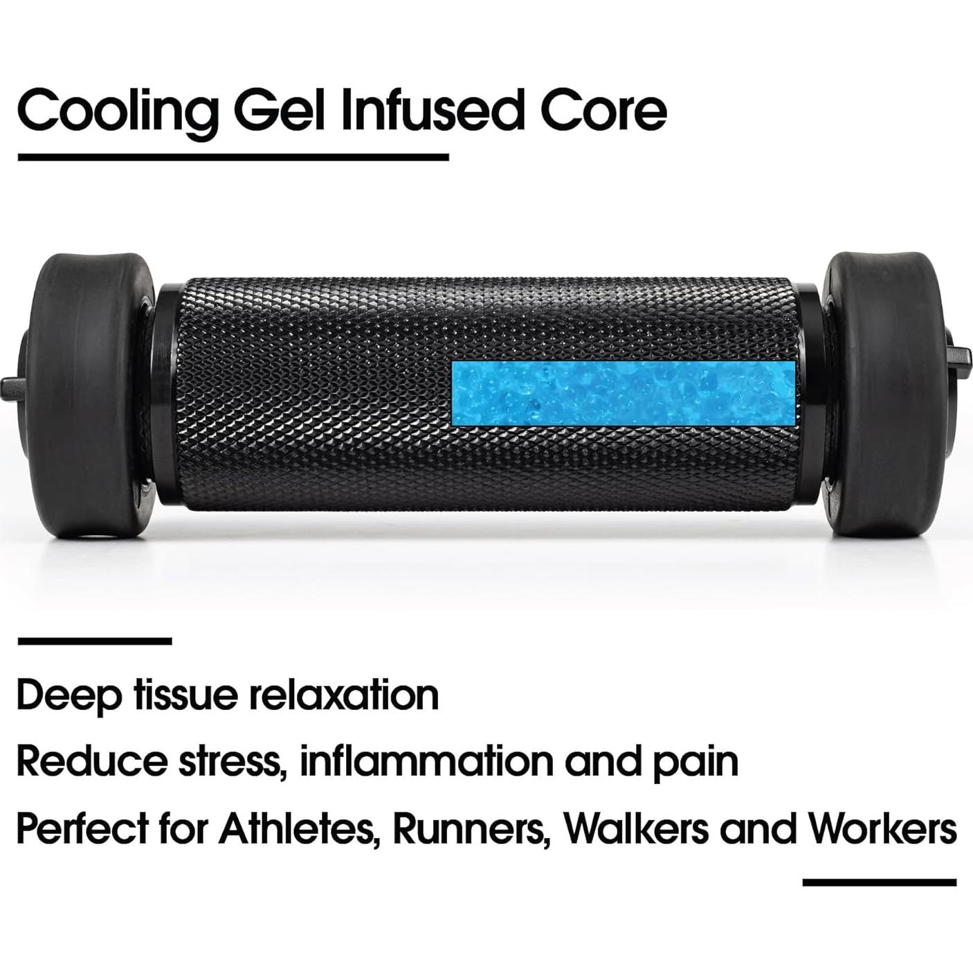 Rodillo de Masaje para Pies Lab41 con Gel Refrigerante 18cm