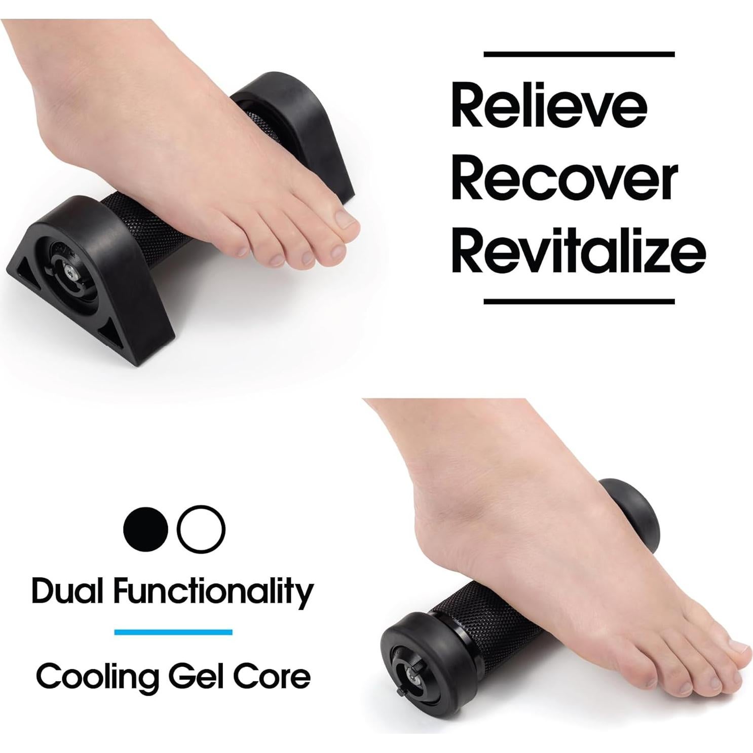 Rodillo de Masaje para Pies Lab41 con Gel Refrigerante 18cm