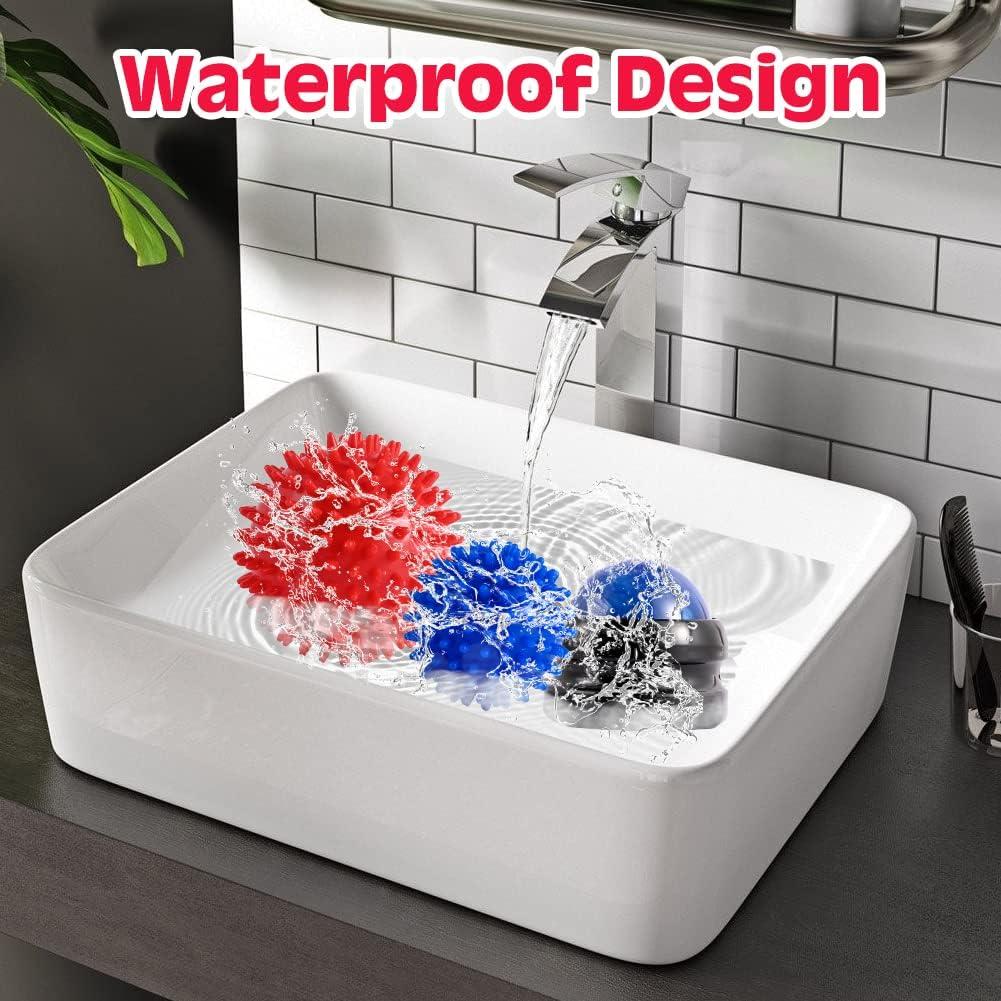 2 Pelotas de Masaje Duras Abnaok con Púas y Manual