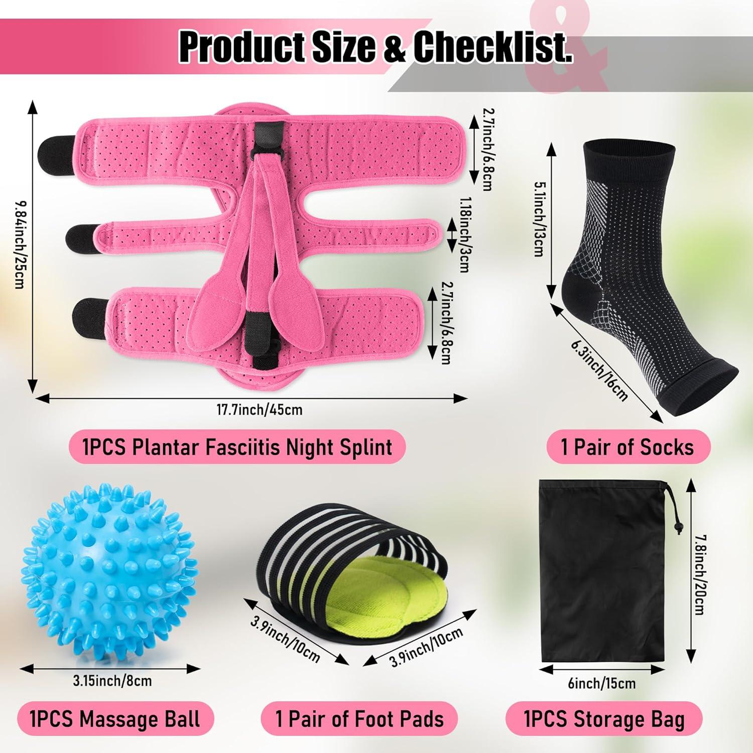 Férula Nocturna para Fascitis Plantar GQIRIL con Accesorios